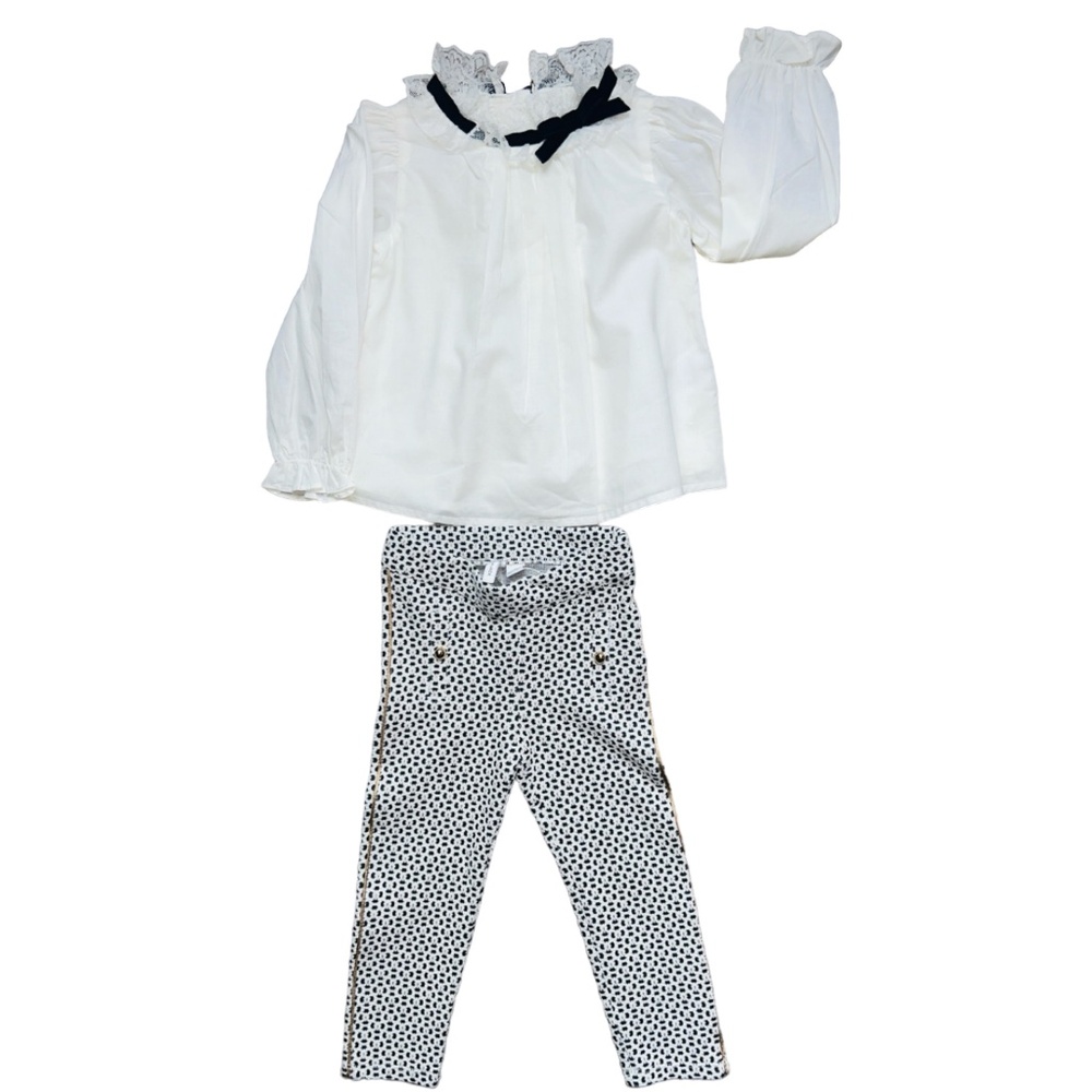Janie and Jack baby girl two piece winter holiday outfit 2T